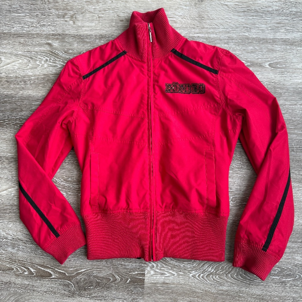 Y2K Red and black Radical Bomber Sports Jacket